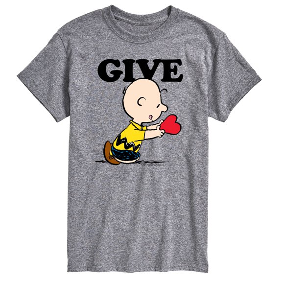 Peanuts - Give - Men's Short Sleeve Graphic T-Shirt