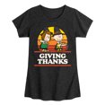 thumbnail image 1 of Peanuts - Giving Thanks - Toddler And Youth Girls Short Sleeve Graphic T-Shirt, 1 of 6