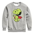 thumbnail image 1 of Peanuts - Glow In The Dark Vampire Snoopy - Toddler And Youth Crewneck Fleece Sweatshirt, 1 of 6