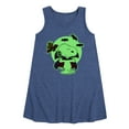 thumbnail image 1 of Peanuts - Glow In The Dark Vampire Snoopy - Toddler and Youth Girls A-line Dress, 1 of 6