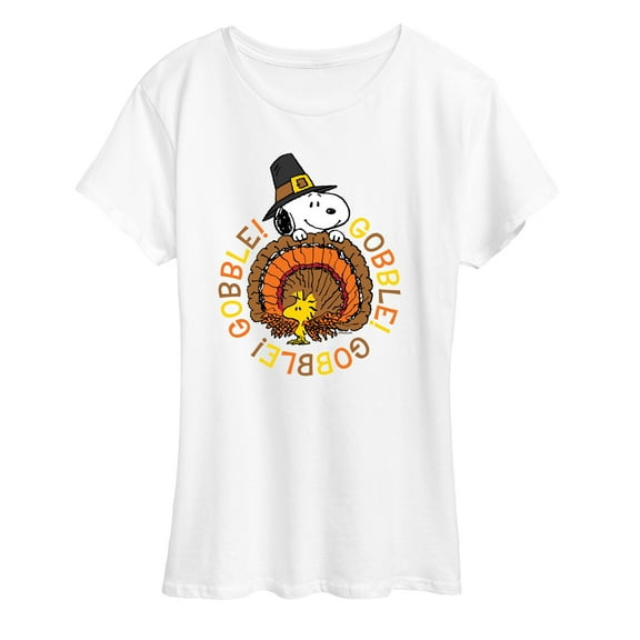 Peanuts - Gobble Gobble - Women's Short Sleeve Graphic T-Shirt