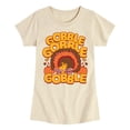 thumbnail image 1 of Peanuts - Gobble Woodstock - Youth Girls Fitted Short Sleeve T-Shirt, 1 of 5