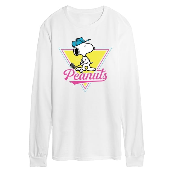 Peanuts - Golf Snoopy - Men's Long Sleeve Graphic T-Shirt