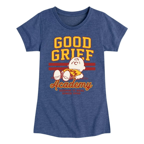 Peanuts - Good Grief Academy - Toddler & Youth Girls Short Sleeve Graphic T-Shirt