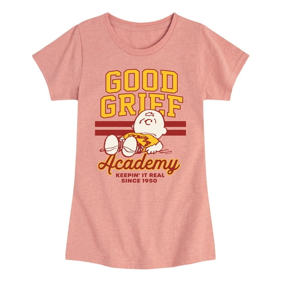 Peanuts - Good Grief Academy - Toddler & Youth Girls Short Sleeve Graphic T-Shirt
