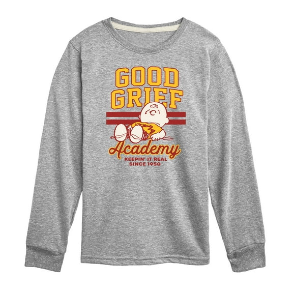 Peanuts - Good Grief Academy - Toddler & Youth Long Sleeve Graphic T-Shirt
