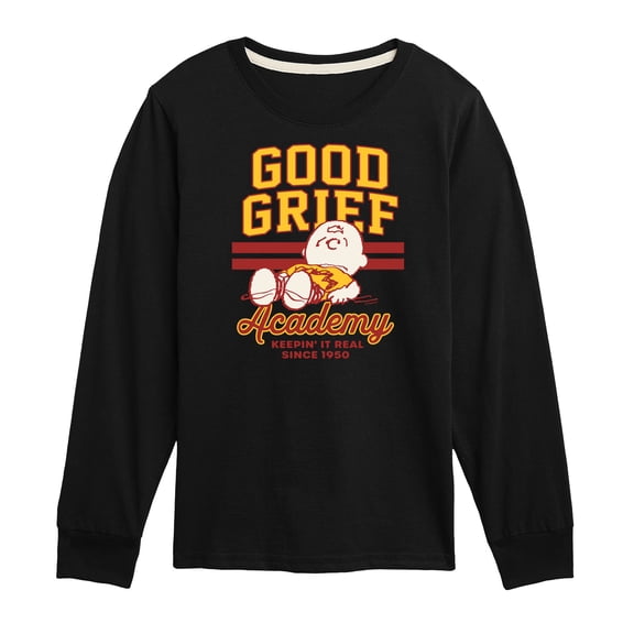 Peanuts - Good Grief Academy - Toddler & Youth Long Sleeve Graphic T-Shirt