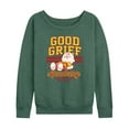 thumbnail image 1 of Peanuts - Good Grief Academy - Women's Lightweight French Terry Long Sleeve Shirt, 1 of 6