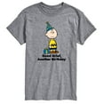 thumbnail image 1 of Peanuts - Good Grief Another Birthday  - Men's Short Sleeve Graphic T-Shirt, 1 of 6