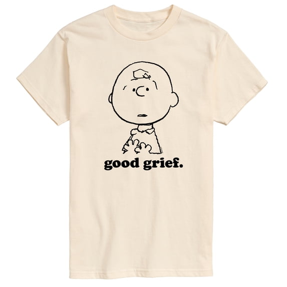 Peanuts - Good Grief Charlie Brown Face - Men's Short Sleeve Graphic T-Shirt