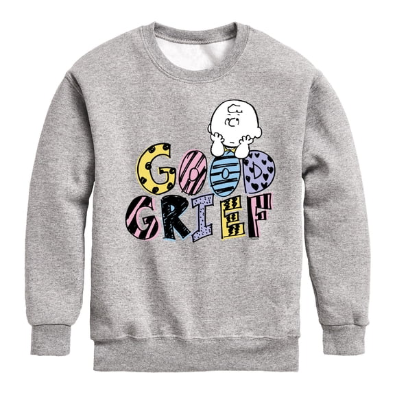 Peanuts - Good Grief Charlie Brown - Youth Crewneck Sweatshirt