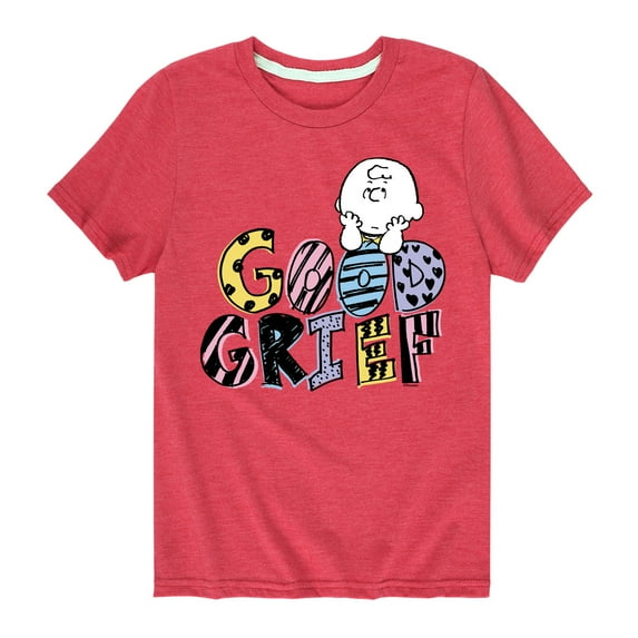 Peanuts - Good Grief Charlie Brown - Youth Short Sleeve Tee
