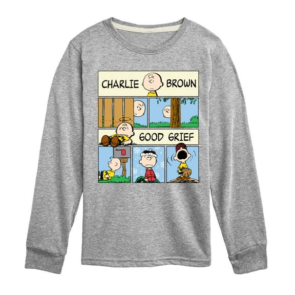 Peanuts - Good Grief Comic - Toddler & Youth Long Sleeve Graphic T-Shirt