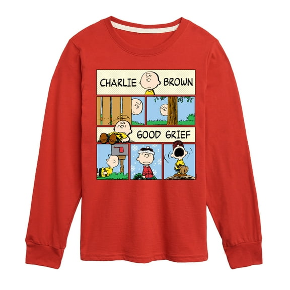 Peanuts - Good Grief Comic - Toddler & Youth Long Sleeve Graphic T-Shirt