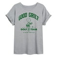 thumbnail image 1 of Peanuts - Good Grief Golf Team - Women's Oversized Graphic T-Shirt, 1 of 5