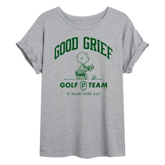 Peanuts - Good Grief Golf Team - Women's Oversized Graphic T-Shirt