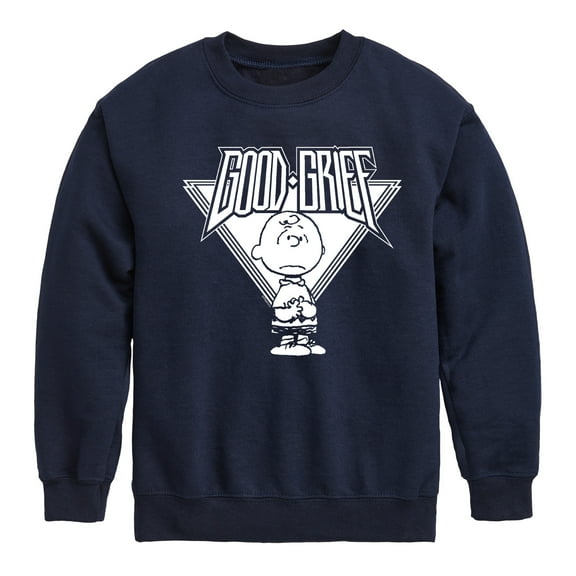 Peanuts - Good Grief Rock - Toddler And Youth Crewneck Fleece Sweatshirt