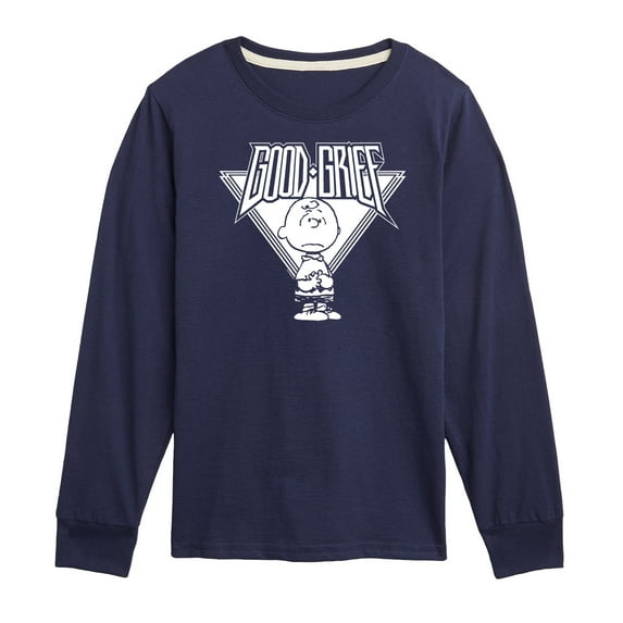 Peanuts - Good Grief Rock - Toddler And Youth Long Sleeve Graphic T-Shirt
