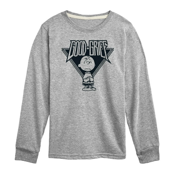 Peanuts - Good Grief Rock - Toddler And Youth Long Sleeve Graphic T-Shirt
