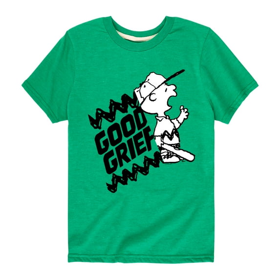 Peanuts - Good Grief Split - Toddler And Youth Short Sleeve Graphic T-Shirt
