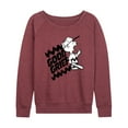 thumbnail image 1 of Peanuts - Good Grief Split  - Women's Lightweight French Terry Long Sleeve Shirt, 1 of 5