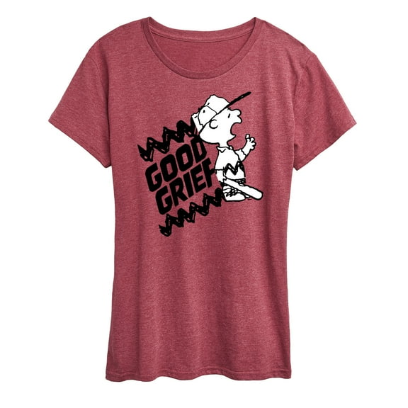 Peanuts - Good Grief Split  - Women's Short Sleeve Graphic T-Shirt
