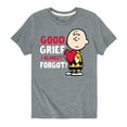 thumbnail image 1 of Peanuts - Good Grief - Toddler And Youth Short Sleeve Graphic T-Shirt, 1 of 5