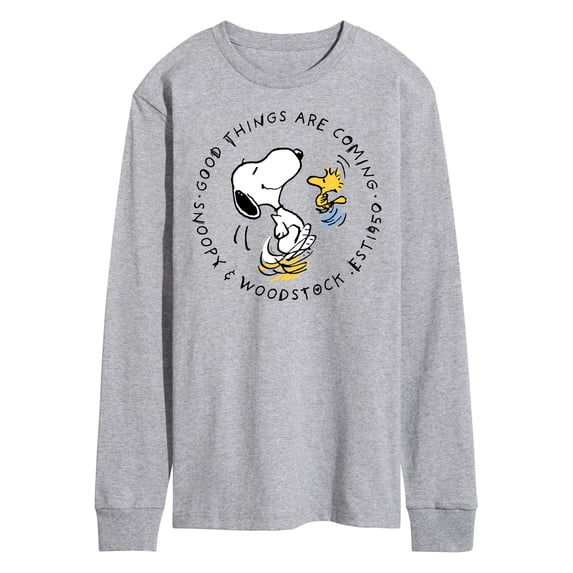 Peanuts - Good Things Are Coming Circle - Men's Long Sleeve T-Shirt