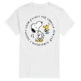 thumbnail image 1 of Peanuts - Good Things Are Coming Circle - Men's Short Sleeve Graphic T-Shirt, 1 of 6