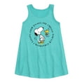 thumbnail image 1 of Peanuts - Good Things Are Coming Circle - Youth Girls A-line Dress, 1 of 5