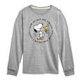 thumbnail image 1 of Peanuts - Good Things Are Coming Circle - Youth Long Sleeve Tee, 1 of 6