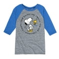 thumbnail image 1 of Peanuts - Good Things Are Coming Circle - Youth Raglan Tee, 1 of 5