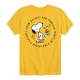 thumbnail image 1 of Peanuts - Good Things Are Coming Circle - Youth Short Sleeve Tee, 1 of 6