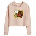thumbnail image 1 of Peanuts - Good Vibes Only - Juniors Cropped Pullover Hoodie, 1 of 6