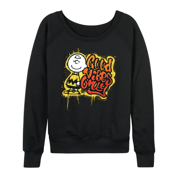 Peanuts - Good Vibes Only - Women's Lightweight French Terry Long Sleeve Shirt