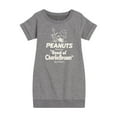 thumbnail image 1 of Peanuts - Good ol' Charlie Brown - Toddler & Youth Girls Fleece Dress, 1 of 5