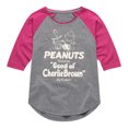 thumbnail image 1 of Peanuts - Good ol' Charlie Brown - Toddler & Youth Girls Raglan Graphic T-Shirt, 1 of 5
