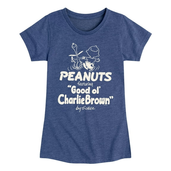 Peanuts - Good ol' Charlie Brown - Toddler & Youth Girls Short Sleeve Graphic T-Shirt
