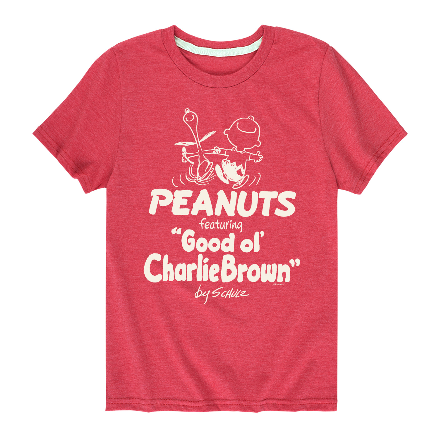 T-Shirt Bambini Charlie Brown Peanuts – Maglia Grigia Girocollo – Taglia 104/116 (4-6 Anni) – Ufficiale