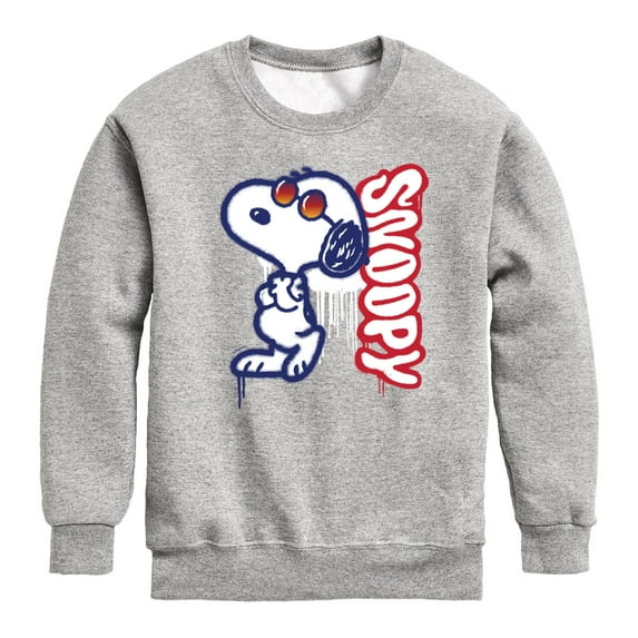 Peanuts - Graffiti Snoopy - Toddler And Youth Crewneck Fleece Sweatshirt