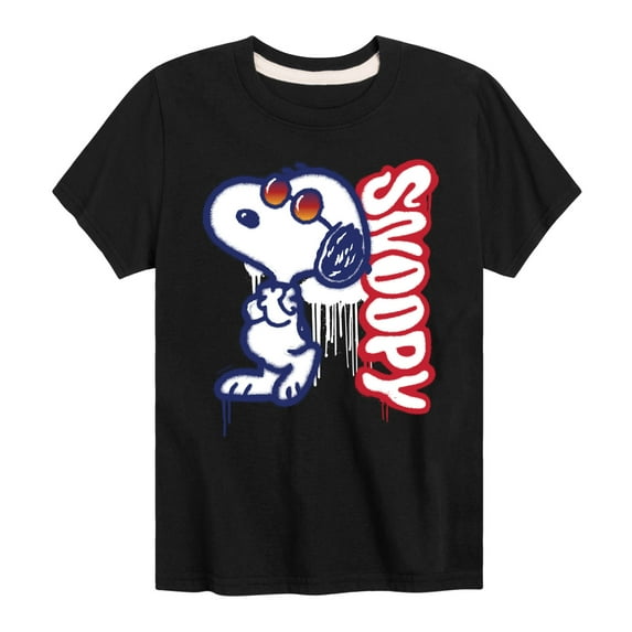 Peanuts - Graffiti Snoopy - Toddler And Youth Short Sleeve Graphic T-Shirt