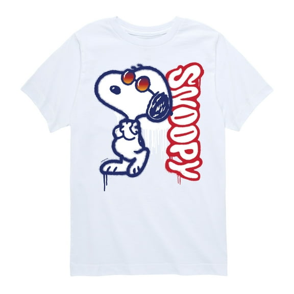 Peanuts - Graffiti Snoopy - Toddler And Youth Short Sleeve Graphic T-Shirt