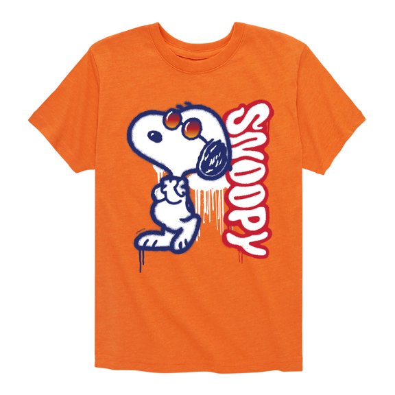 Peanuts - Graffiti Snoopy - Toddler And Youth Short Sleeve Graphic T-Shirt