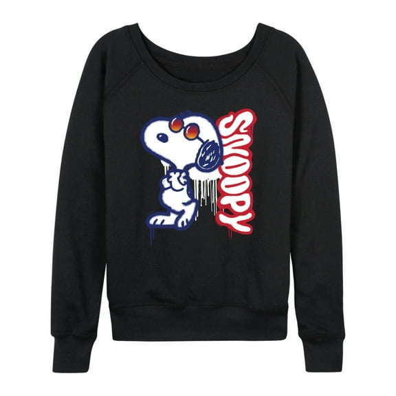 Peanuts - Graffiti Snoopy - Women's Lightweight French Terry Long Sleeve Shirt