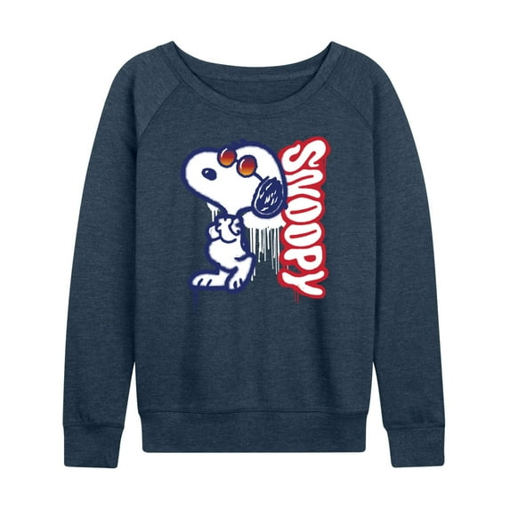 Peanuts - Graffiti Snoopy - Women's Lightweight French Terry Long Sleeve Shirt