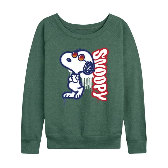 Peanuts - Graffiti Snoopy - Women's Lightweight French Terry Long Sleeve Shirt