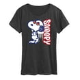 thumbnail image 1 of Peanuts - Graffiti Snoopy - Women's Short Sleeve Graphic T-Shirt, 1 of 6