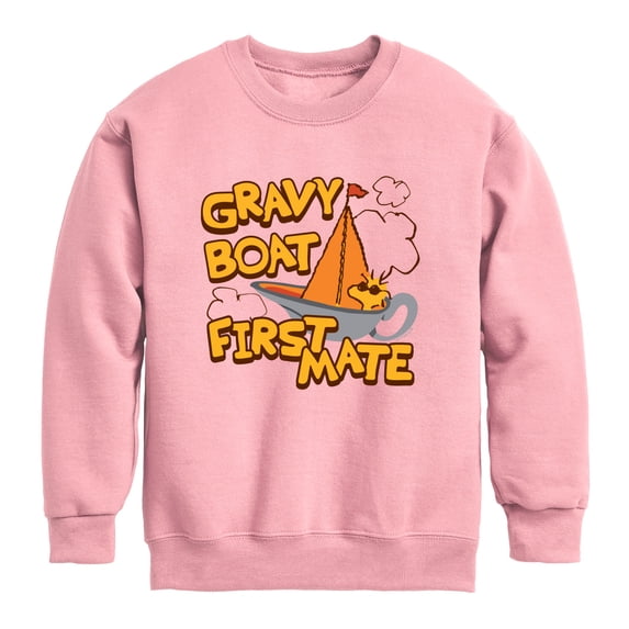 Peanuts - Gravy Boat First Mate Graphic Long Sleeve Fleece Sweatshirt