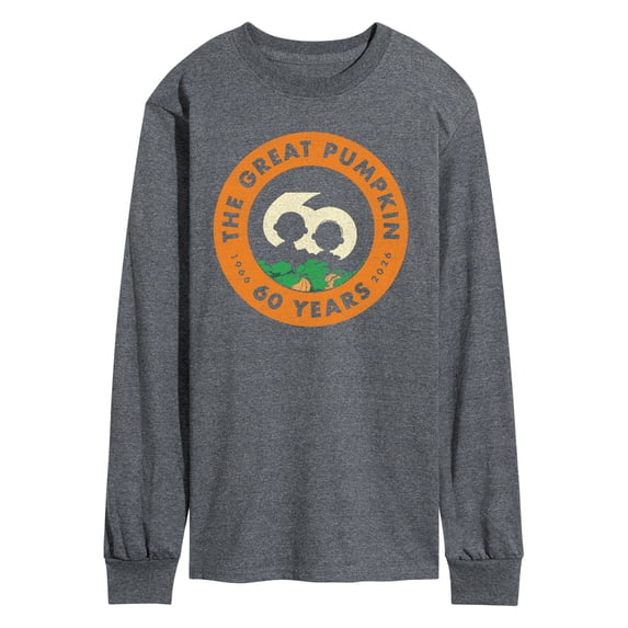 Peanuts - Great Pumpkin 60th Logo Men's Long Sleeve Graphic T-Shirt