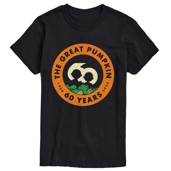 Peanuts - Great Pumpkin 60th Logo Short Sleeve Graphic T-Shirt